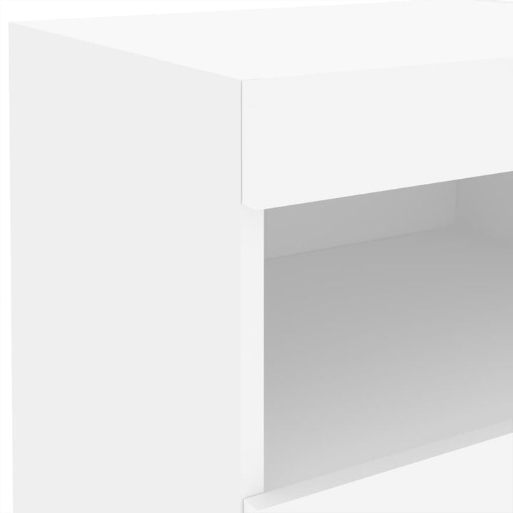 Noptiere Cu Lumini Led, 2 Buc., , 50X40X45 Cm