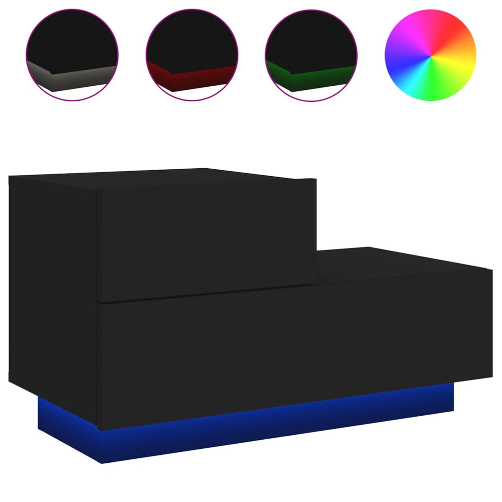 Noptieră Cu Lumini Led, , 70X36X40,5 Cm