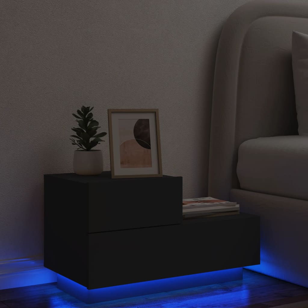 Noptieră Cu Lumini Led, , 70X36X40,5 Cm