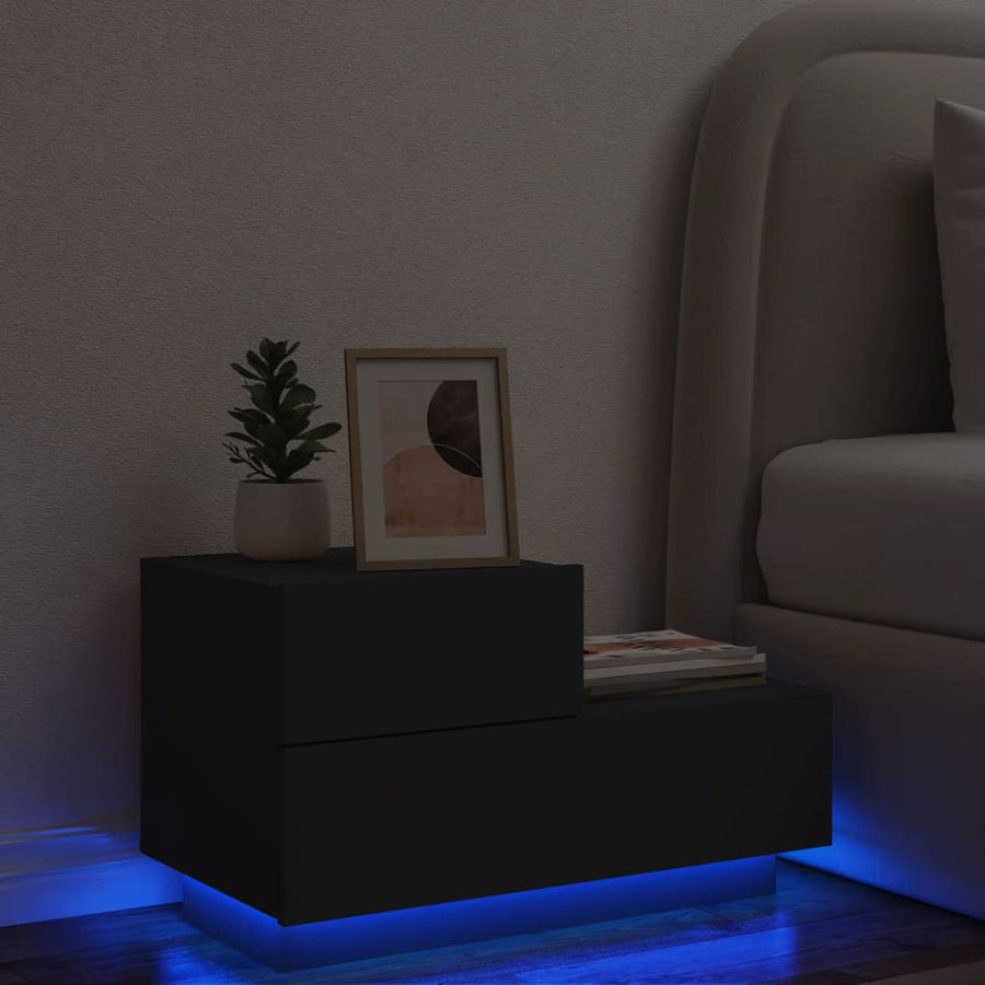 Noptieră Cu Lumini Led, , 70X36X40,5 Cm