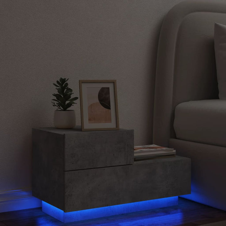 Noptieră Cu Lumini Led, , 70X36X40,5 Cm