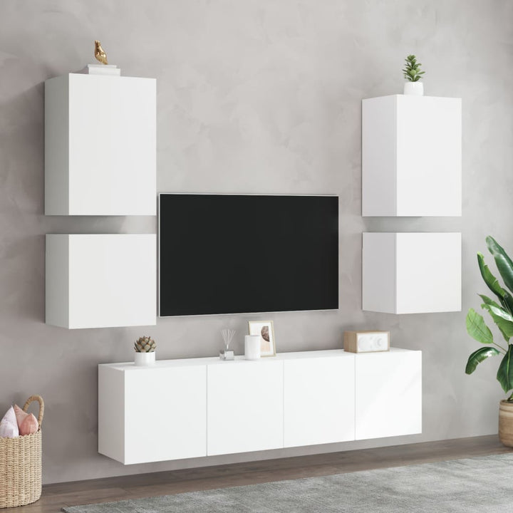 Comode Tv De Perete, 2 Buc., , 40,5X30X, Lemn Prelucrat