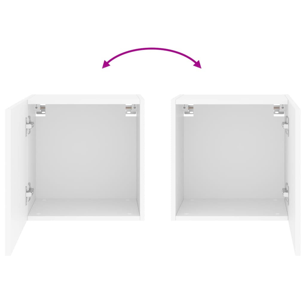 Comode Tv De Perete, 2 Buc., , 40,5X30X, Lemn Prelucrat