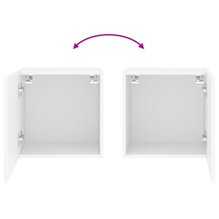 Comode Tv De Perete, 2 Buc., , 40,5X30X, Lemn Prelucrat