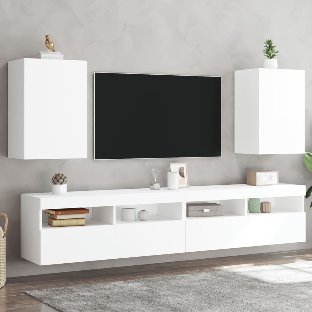 Comode Tv De Perete, 2 Buc., , 40,5X30X, Lemn Prelucrat