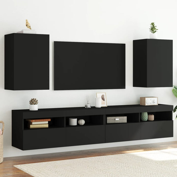Comode Tv De Perete, 2 Buc., , 40,5X30X, Lemn Prelucrat