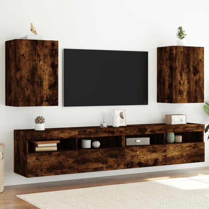 Comode Tv De Perete, 2 Buc., , 40,5X30X, Lemn Prelucrat