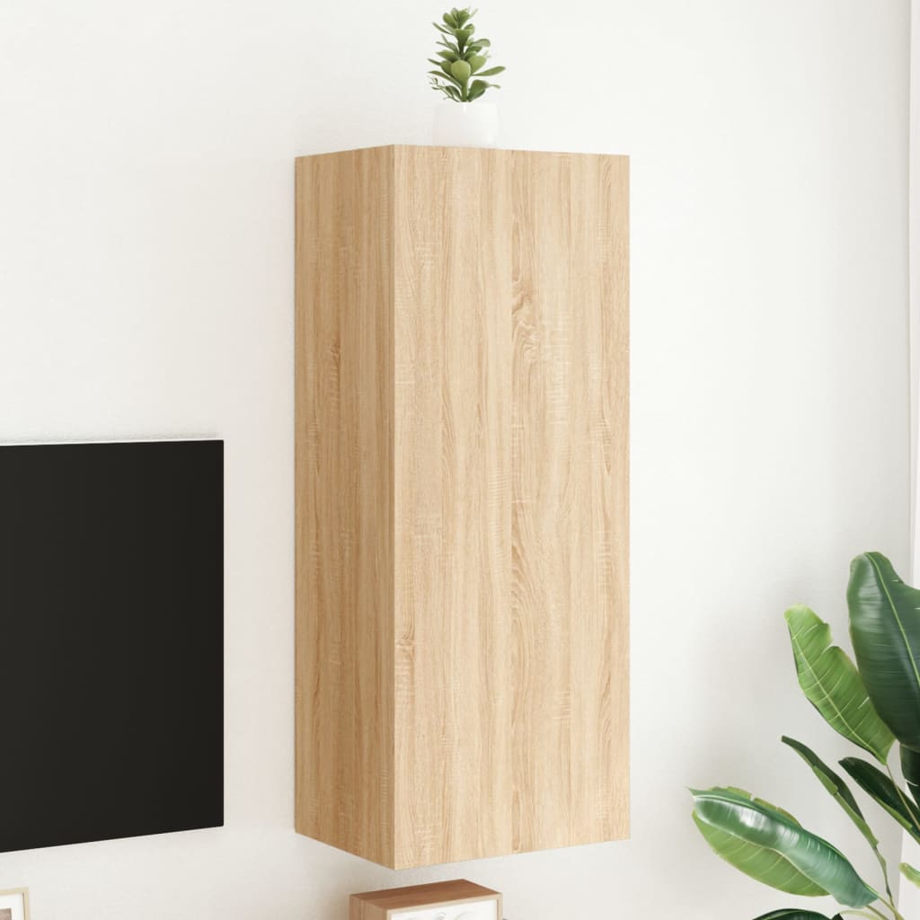 Comode Tv De Perete, 2 Buc., , 40,5X30X, Lemn Prelucrat