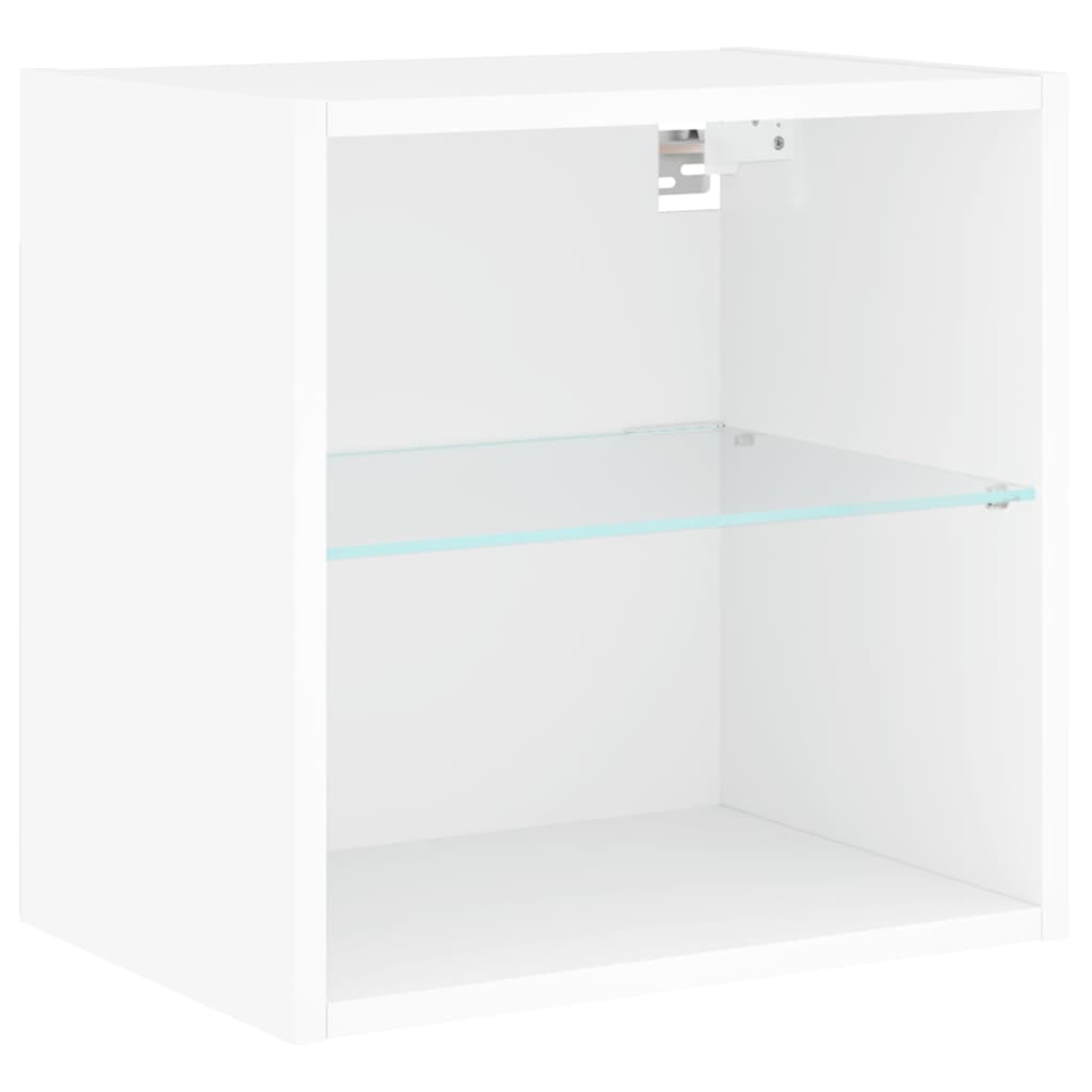 Noptiere Cu Lumini Led Montate Pe Perete, 2 Buc.,