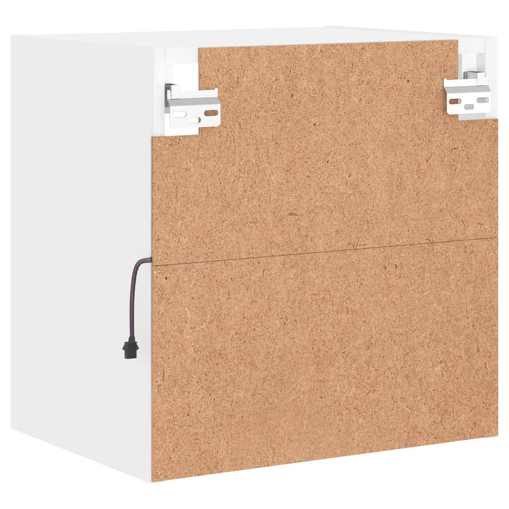 Noptiere Cu Lumini Led Montate Pe Perete, 2 Buc.,