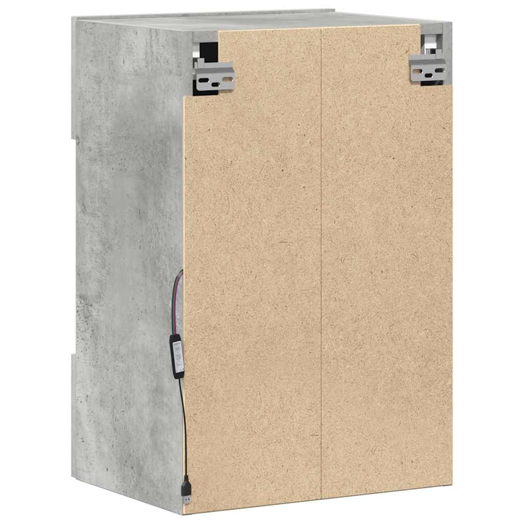 Comode Tv De Perete Cu Lumini Led 2 Buc. 40X30X60,5Cm