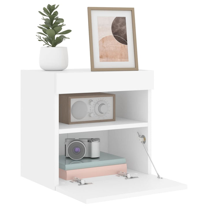 Comodă Tv De Perete Cu Lumini Led, , 40X30X