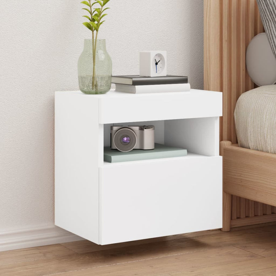 Comodă Tv De Perete Cu Lumini Led, , 40X30X