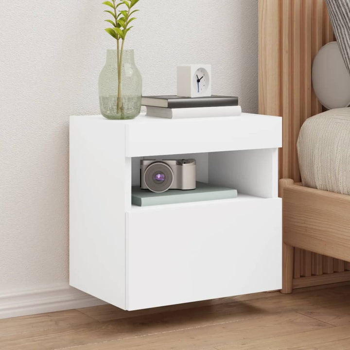 Comodă Tv De Perete Cu Lumini Led, , 40X30X