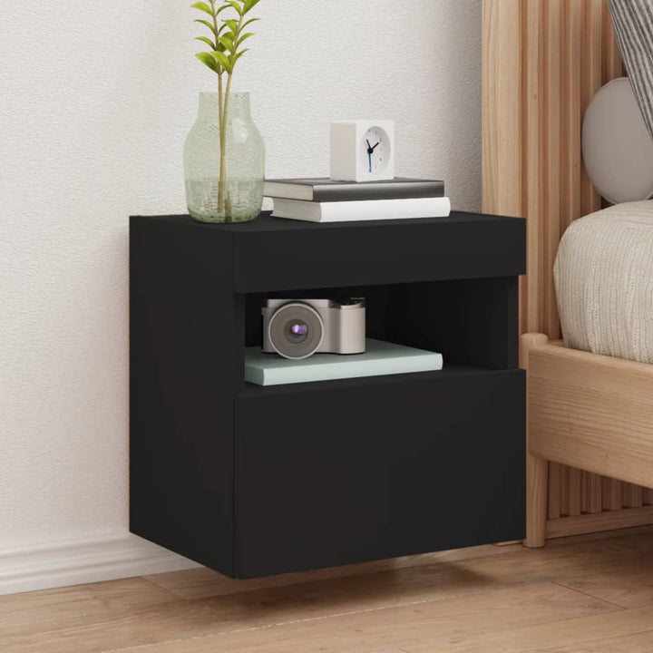Comodă Tv De Perete Cu Lumini Led, , 40X30X