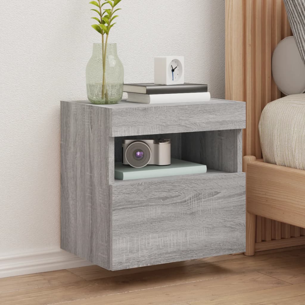 Comodă Tv De Perete Cu Lumini Led, , 40X30X