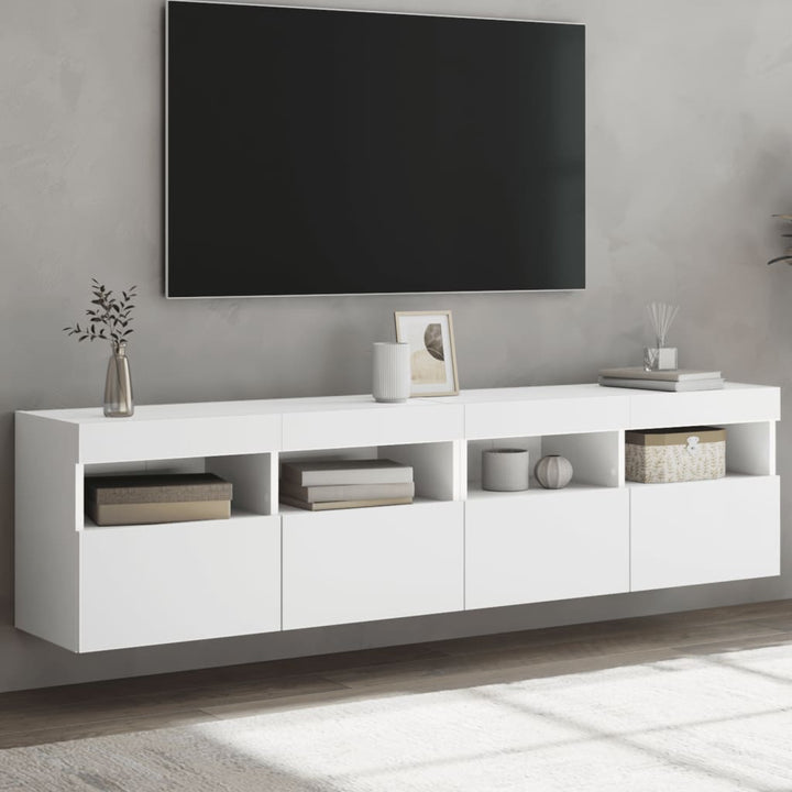 Comodă Tv De Perete Cu Lumini Led, , 40X30X