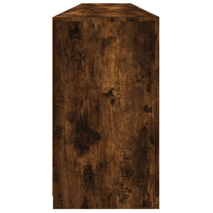 Dulap Cu Lumini Led, Stejar Fumuriu, 202X37X67 Cm