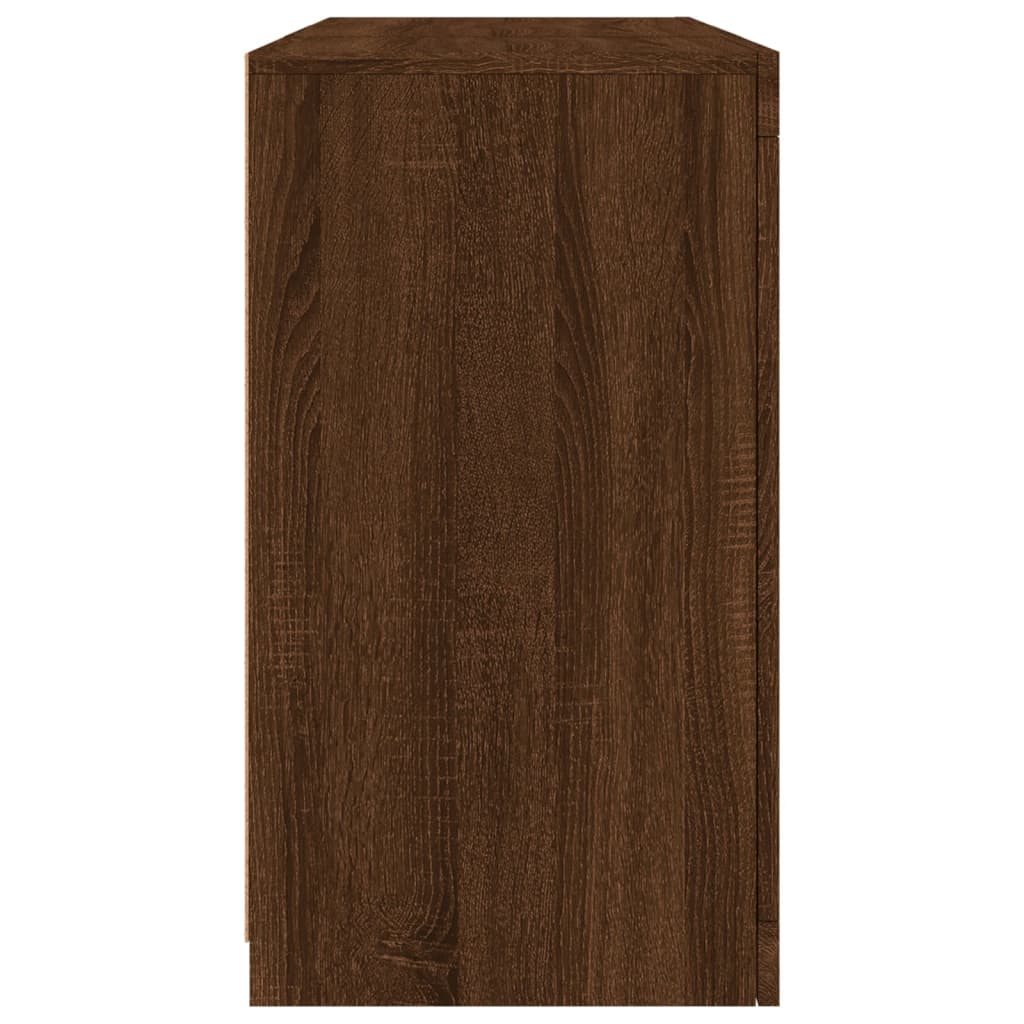 Dulap Cu Lumini Led, Stejar Maro, 123X37X67 Cm