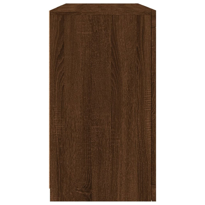 Dulap Cu Lumini Led, Stejar Maro, 123X37X67 Cm