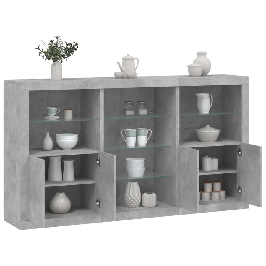 Servantă Cu Lumini Led, , 181,5X37X100 Cm