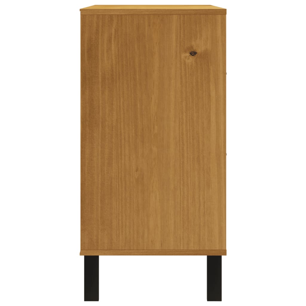Dulap Cu Sertar „Flam” 110X40X80 Cm, Lemn Masiv De Pin