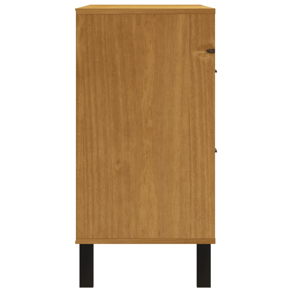 Dulap Cu Sertar „Flam” 110X40X80 Cm, Lemn Masiv De Pin