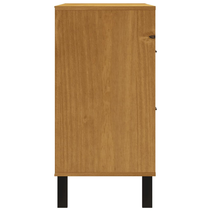 Dulap Cu Sertar „Flam” 110X40X80 Cm, Lemn Masiv De Pin