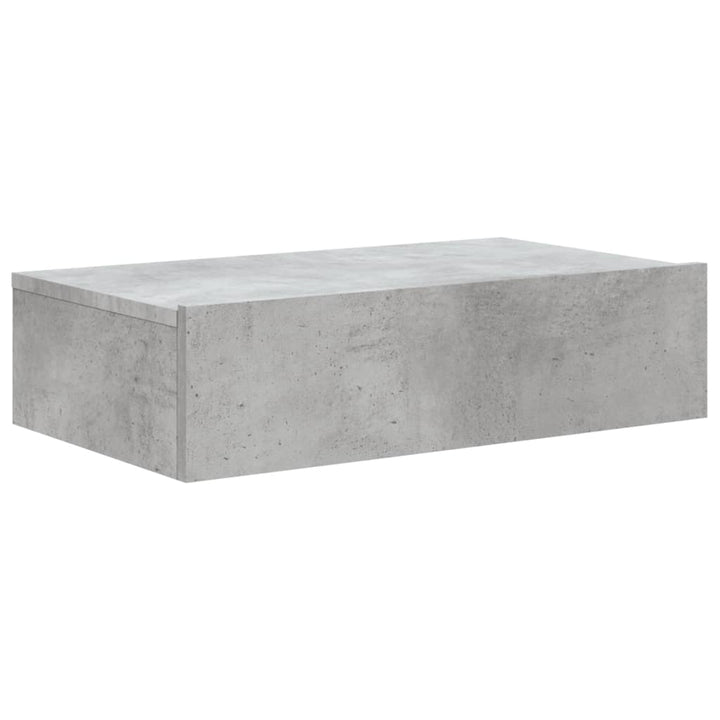 Comodă Tv Cu Lumini Led, , 60X35X15,5 Cm Gri Beton