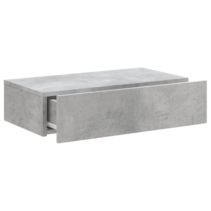 Comodă Tv Cu Lumini Led, , 60X35X15,5 Cm Gri Beton