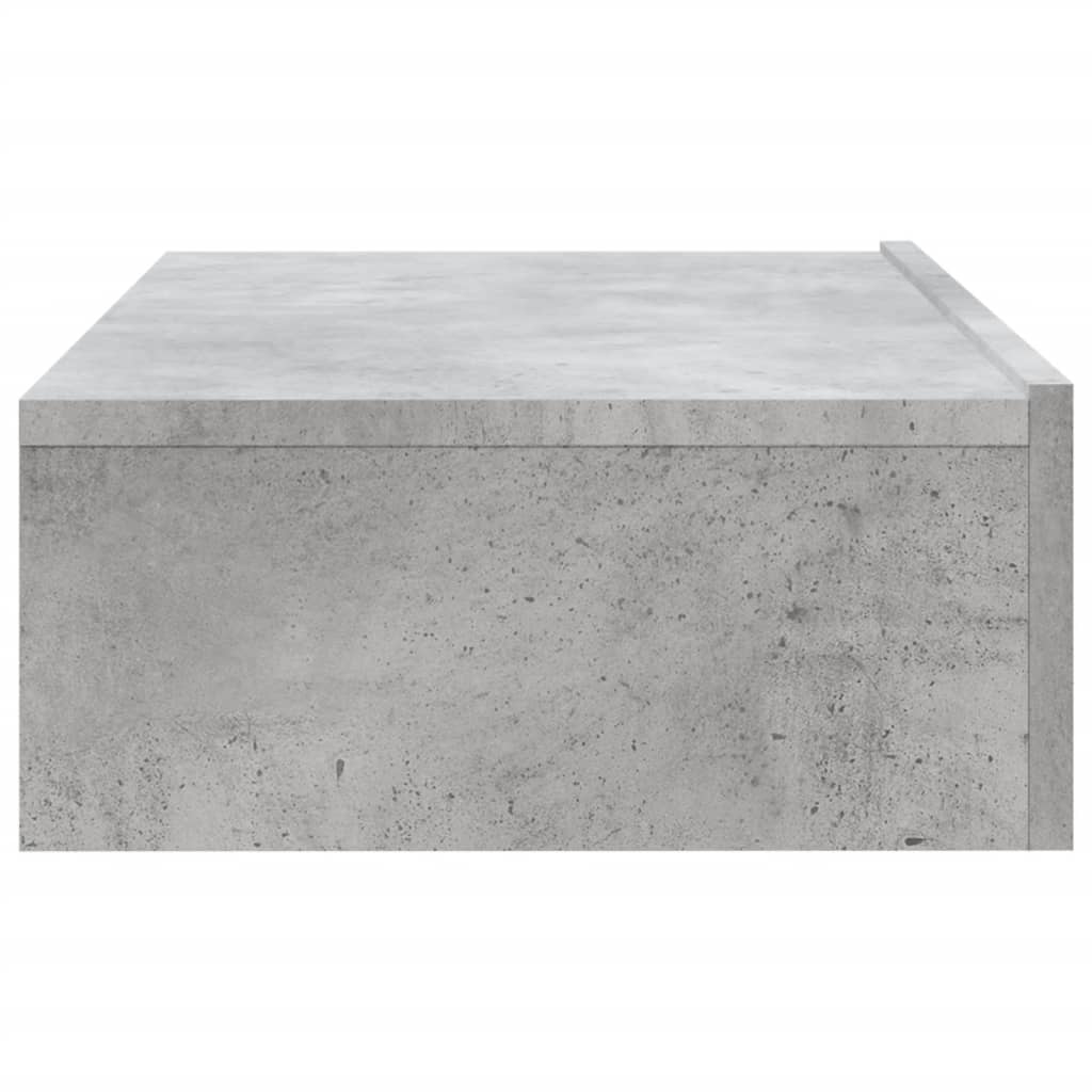 Comodă Tv Cu Lumini Led, , 60X35X15,5 Cm Gri Beton