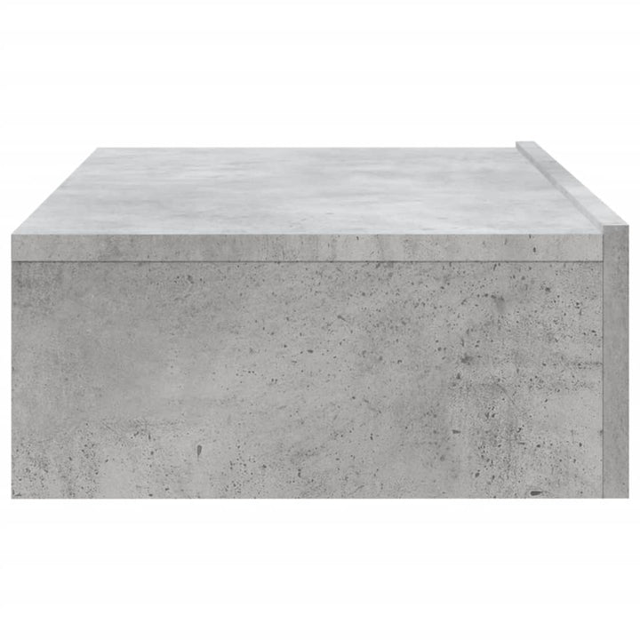 Comodă Tv Cu Lumini Led, , 60X35X15,5 Cm Gri Beton