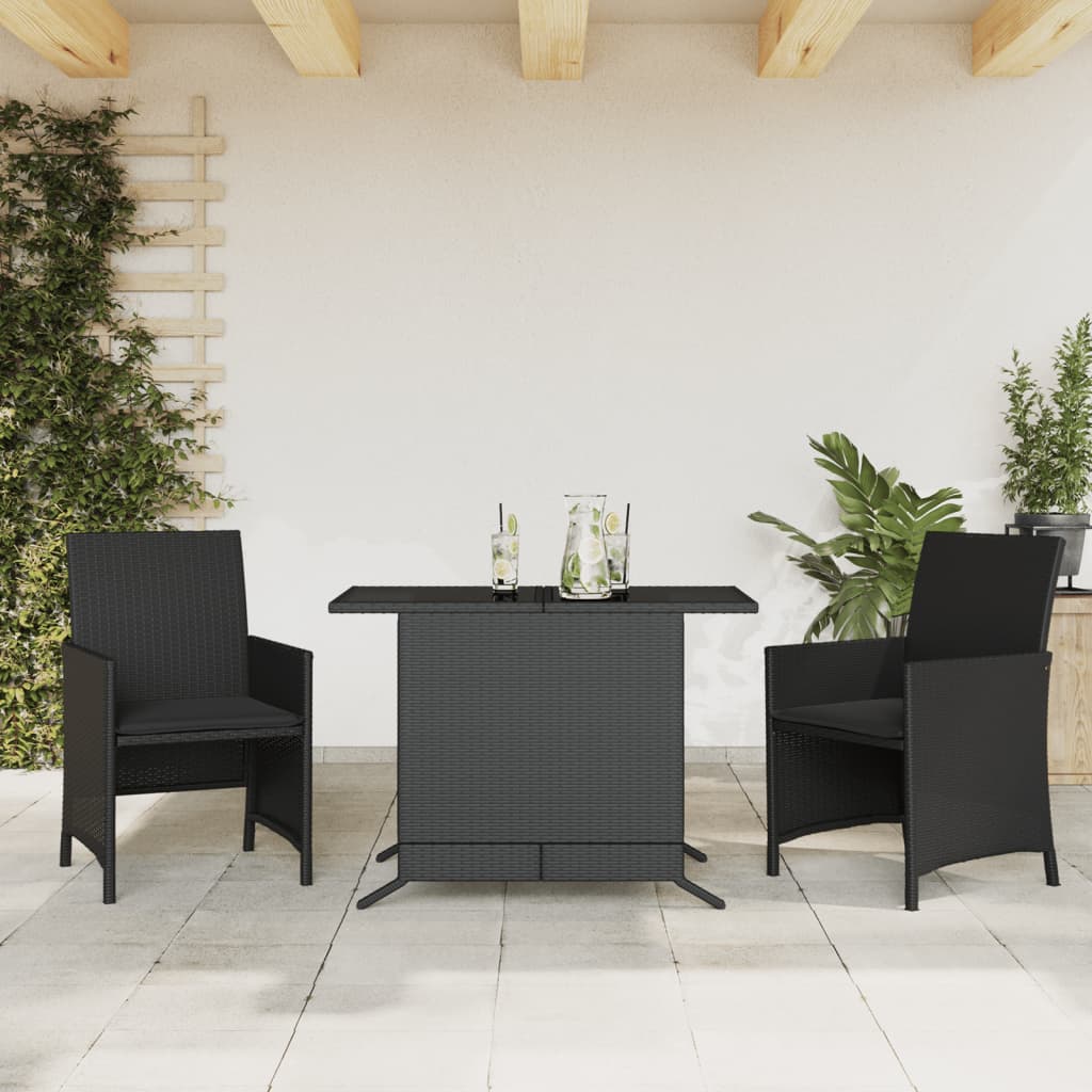 Set Bistro Cu Perne, 3 Piese, , Poliratan