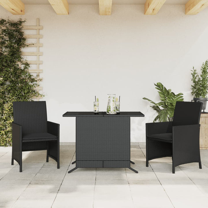 Set Bistro Cu Perne, 3 Piese, , Poliratan