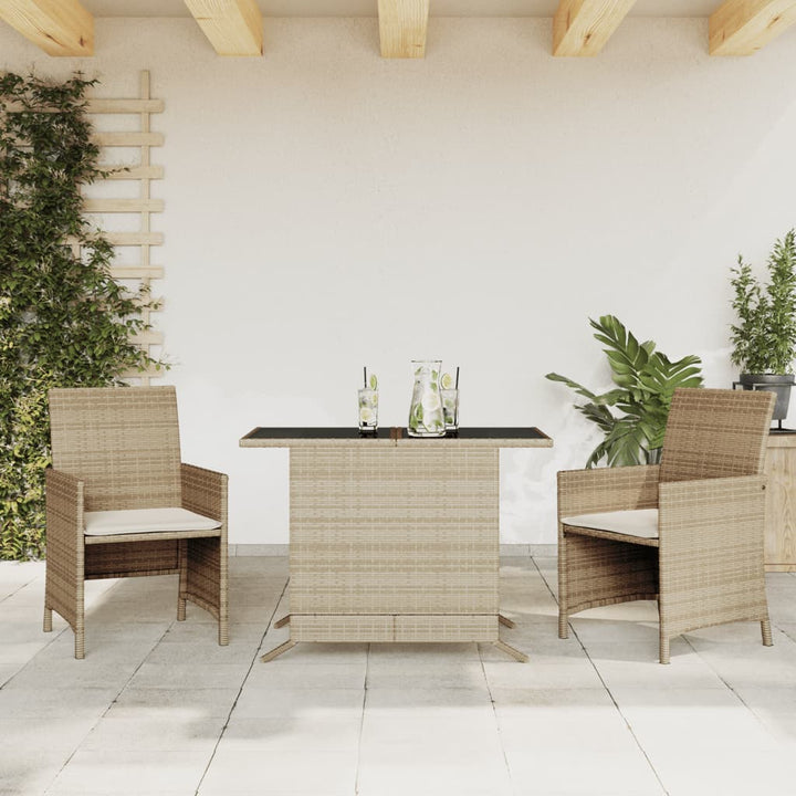 Set Bistro Cu Perne, 3 Piese, , Poliratan