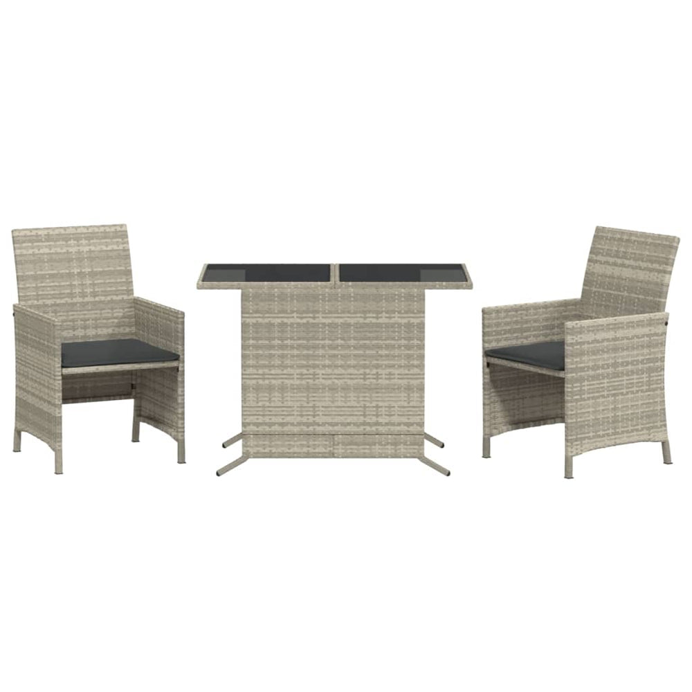Set Bistro Cu Perne, 3 Piese, , Poliratan