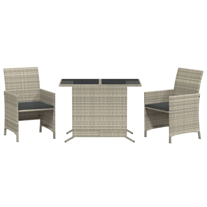 Set Bistro Cu Perne, 3 Piese, , Poliratan