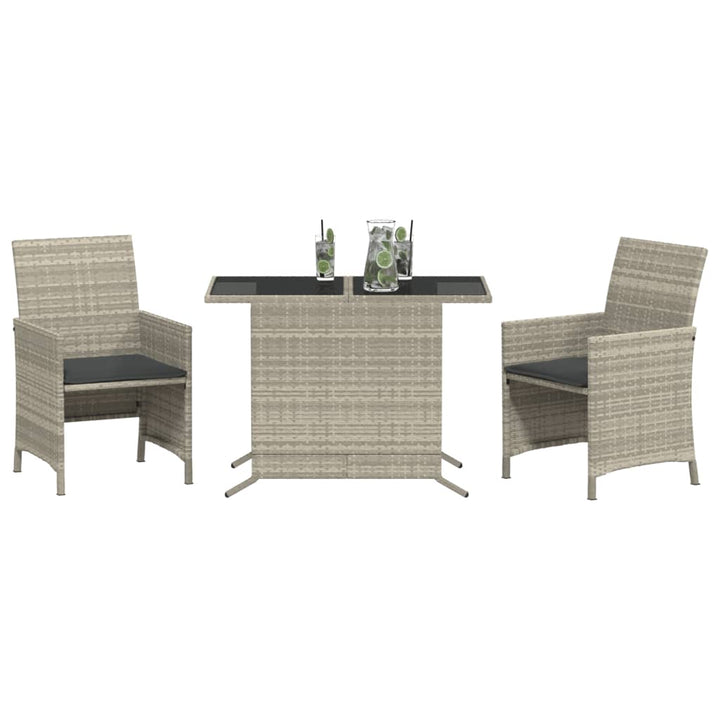Set Bistro Cu Perne, 3 Piese, , Poliratan