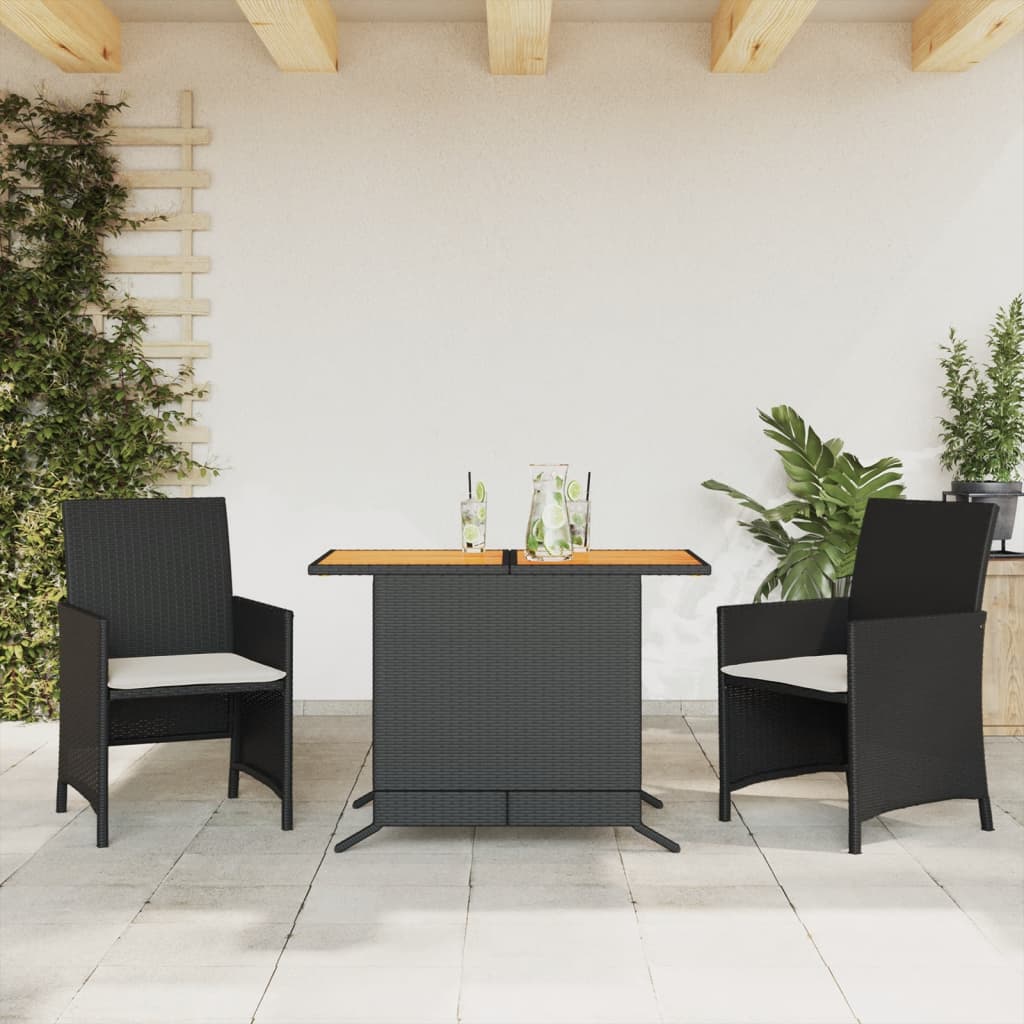 Set Bistro Cu Perne, 3 Piese, , Poliratan