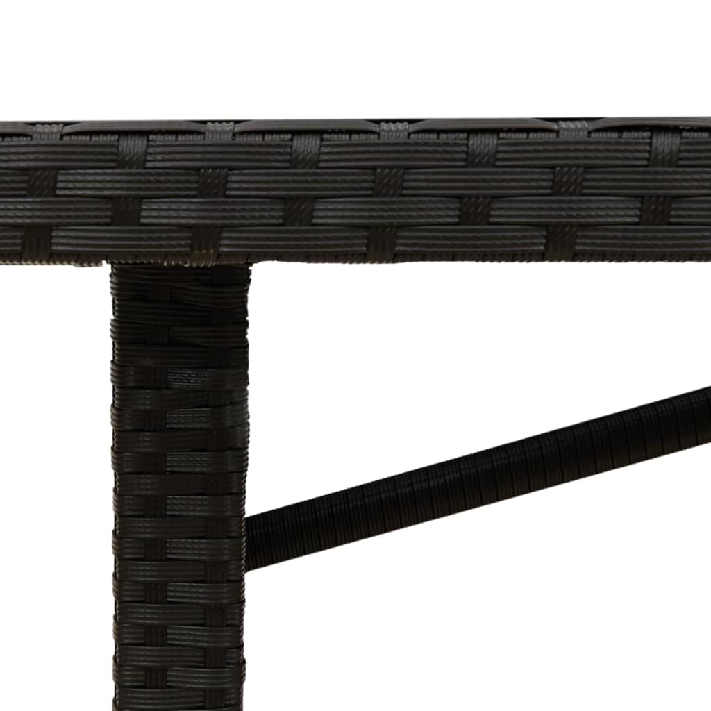 Masă Grădină Blat Din Acacia, 190X80X74 Cm Poliratan