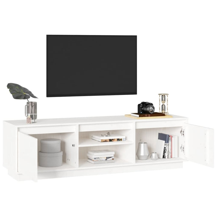 Comodă Tv, , 140X35X40 Cm, Lemn Masiv De Pin