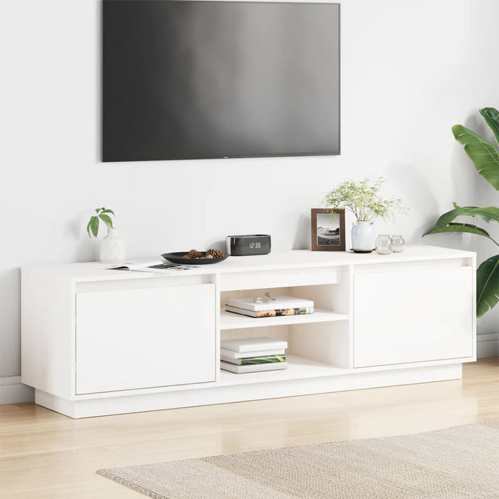 Comodă Tv, , 140X35X40 Cm, Lemn Masiv De Pin
