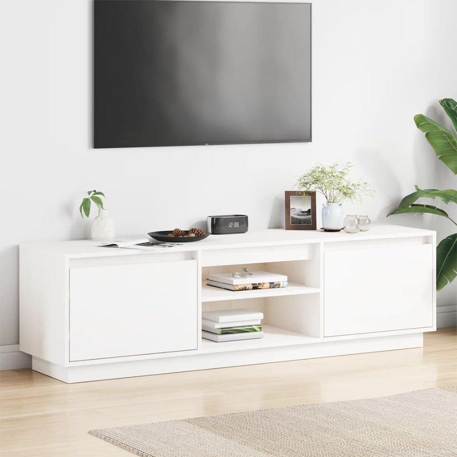 Comodă Tv, , 140X35X40 Cm, Lemn Masiv De Pin