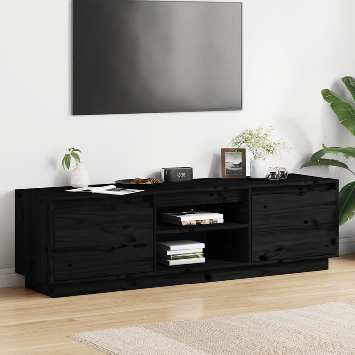 Comodă Tv, , 140X35X40 Cm, Lemn Masiv De Pin