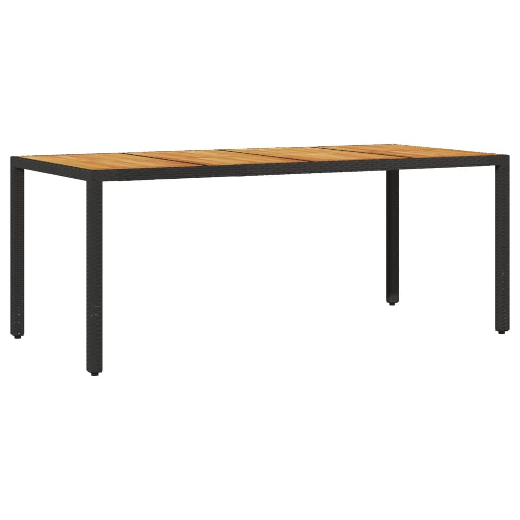 Masă Grădină, Blat Din Lemn Acacia 190X90X75 Cm Poliratan