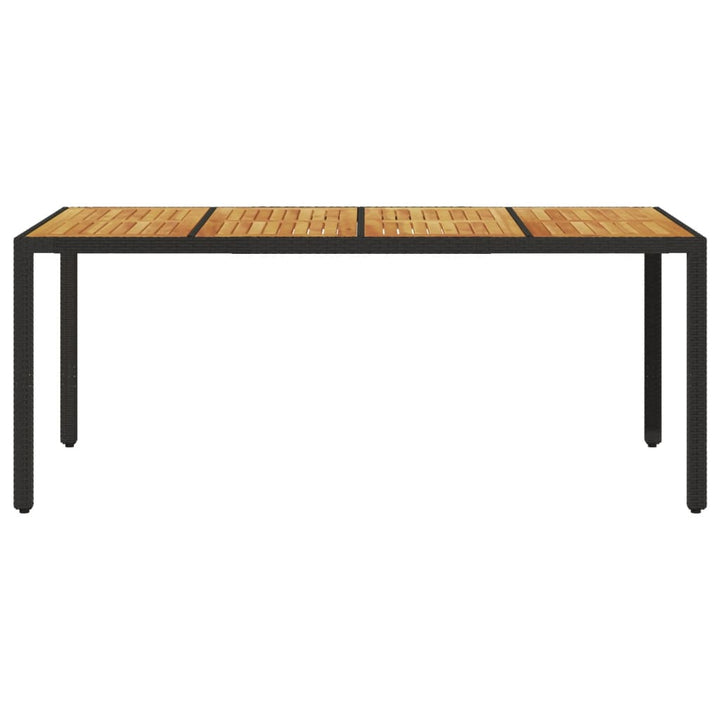 Masă Grădină, Blat Din Lemn Acacia 190X90X75 Cm Poliratan