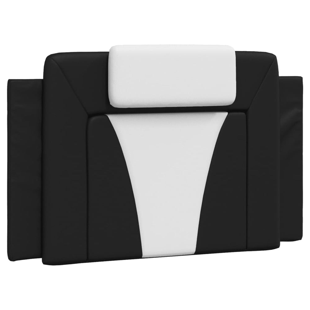 Pernă Pentru Tăblie Pat, Negru Și Alb, , Piele Artificială