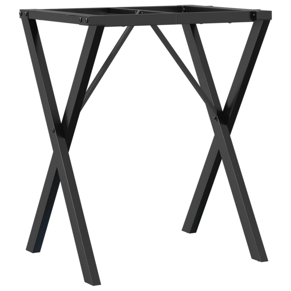 Picioare Masă De Sufragerie X-Frame 60X40X73 Cm Fontă