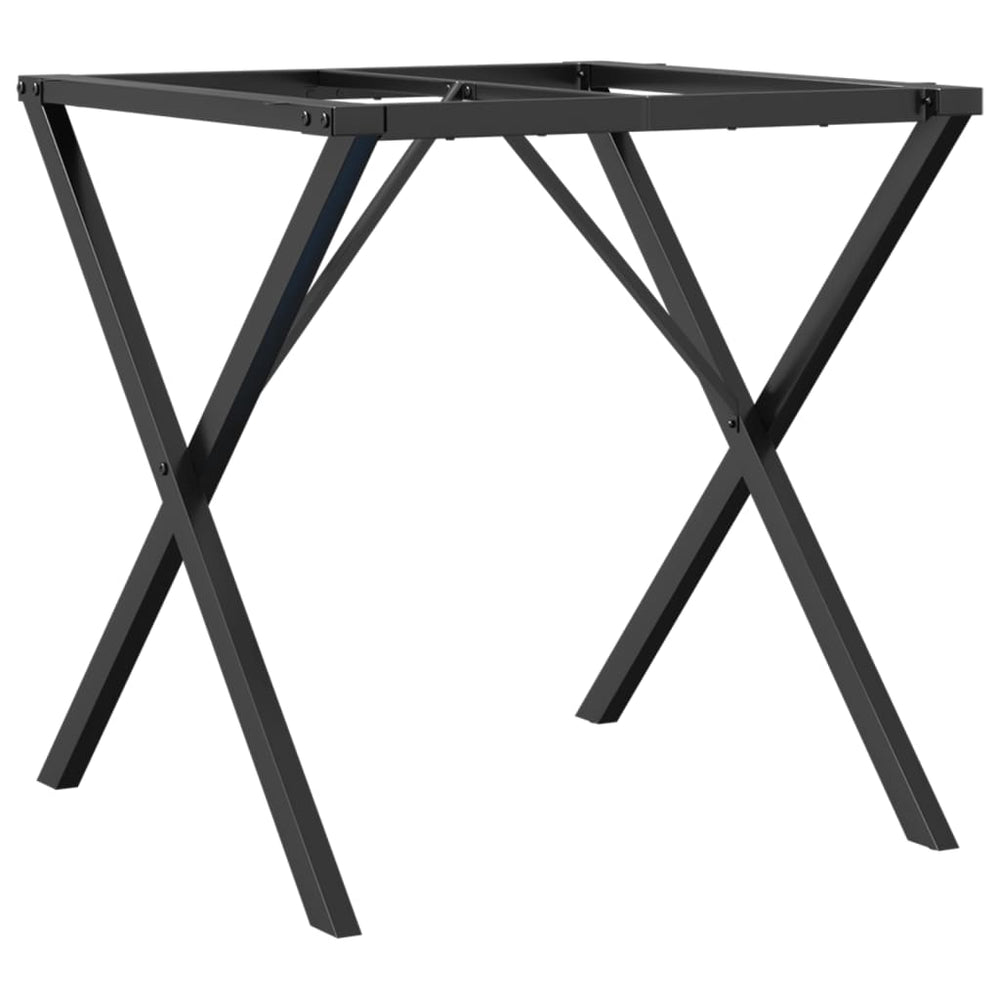 Picioare Masă De Sufragerie X-Frame 70X70X73 Cm Fontă