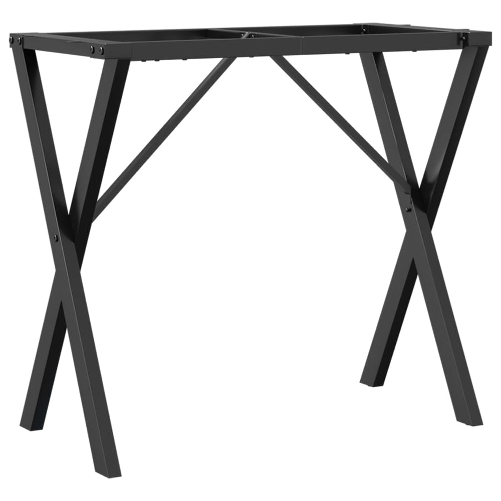 Picioare Masă De Sufragerie X-Frame 80X40X73 Cm Fontă